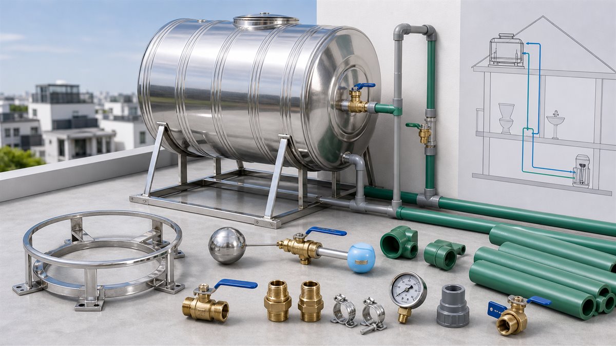 Chọn bồn nước inox đúng cách: Dung tích, chất liệu và thương hiệu đáng mua