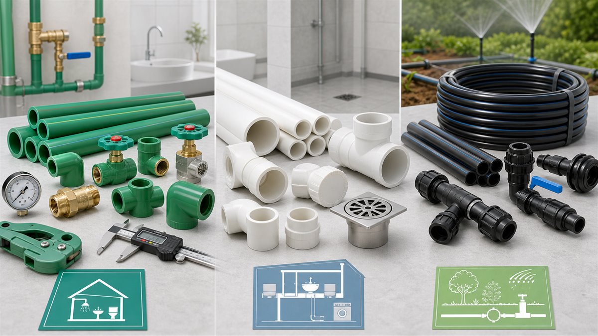 So sánh ống PPR, PVC và HDPE: Chọn loại nào cho từng ứng dụng?