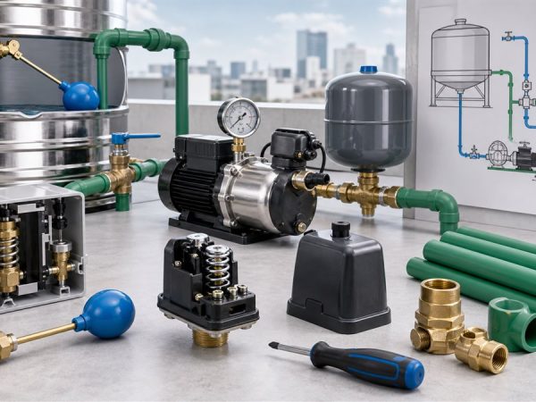 Điều chỉnh van phao và rơ le áp lực cho bơm hoạt động tối ưu