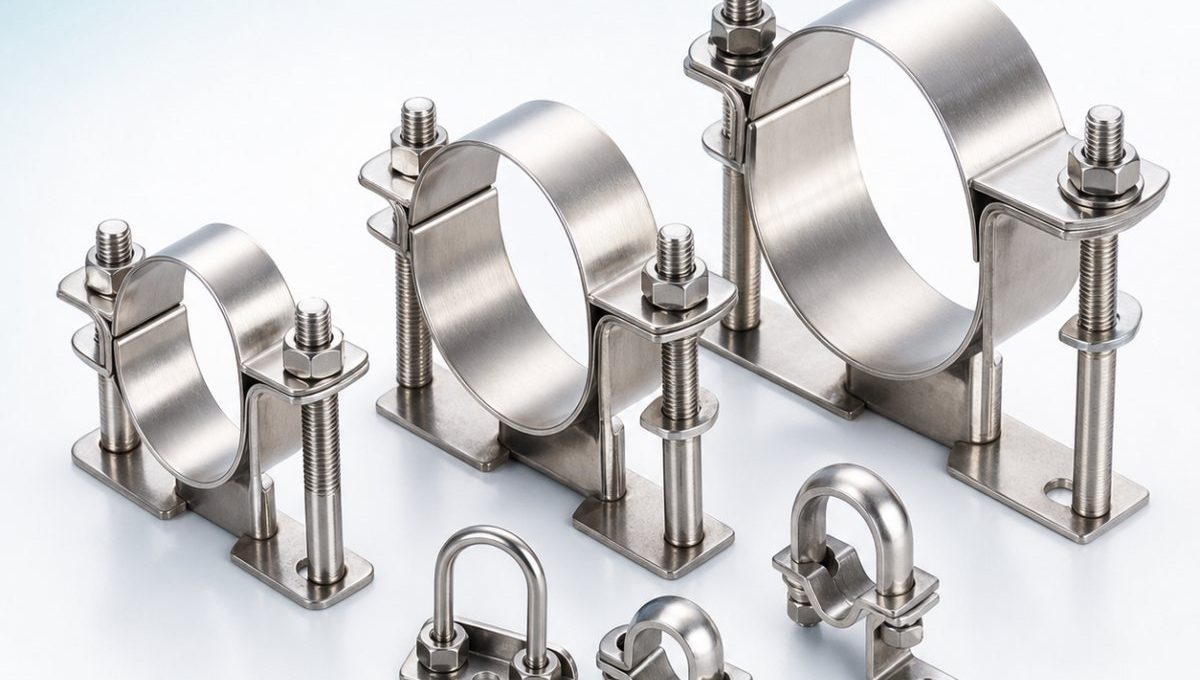 Bộ kẹp ống giá treo đỡ ống D20-D50 inox