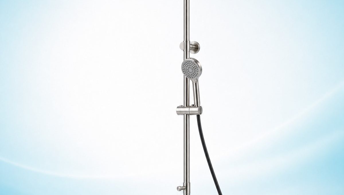 Sen cây tắm đứng inox 304 nóng lạnh cao 1m2